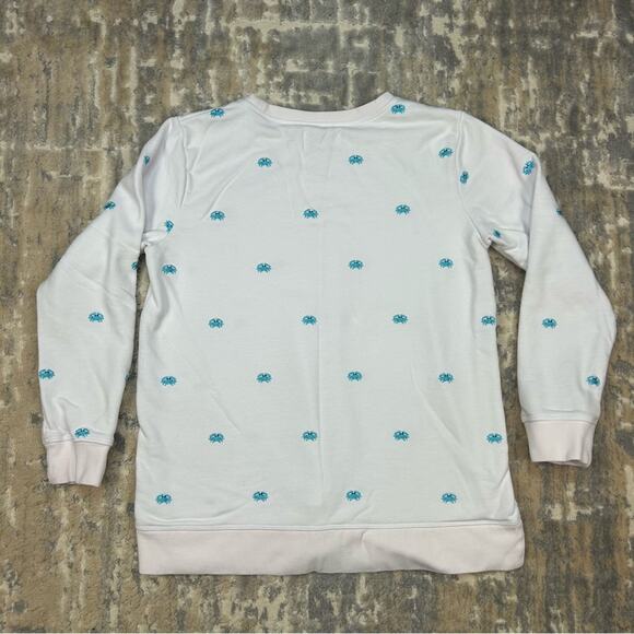Land's End Embroidered Crab Serious Sweats Sweatshirt Small - Picture 2 of 7
